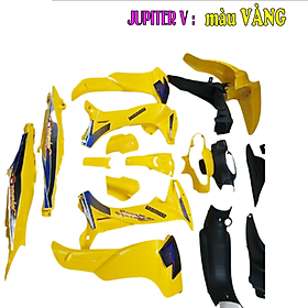  Bộ nhựa áo xe JUPITER V nhựa ABS cao cấp màu VÀNG-TKB-1395 (2195)