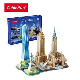 Đồ Chơi CUBIC FUN Trẻ Em Xếp Hình 3D Thành Phố New York MC255H