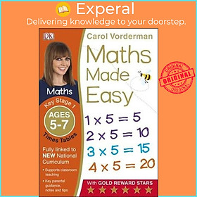 Sách - Maths Made Easy: Times Tables, Ages 5-7 (Key Stage 1) : Supports the N by Carol Vorderman (UK edition, paperback)