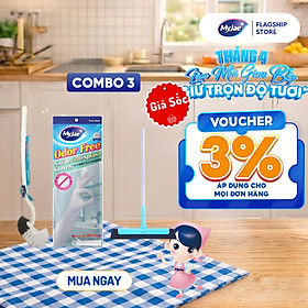 SỐ LƯỢNG CÓ HẠN - Bộ 3 món dụng cụ vệ sinh nhà tắm tiện lợi, thông minh, tiết kiệm thời gian