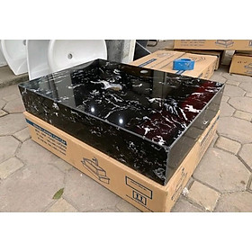 Bàn đá lavabo treo tường hình hộp chữ nhật cao cấp