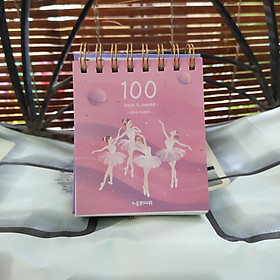 Sổ Kế Hoạch Lò Xo 100 Ngày - 100 Days Daily Planner Notebooks - 4 Cô Gái (10.6 x 12.4 cm)