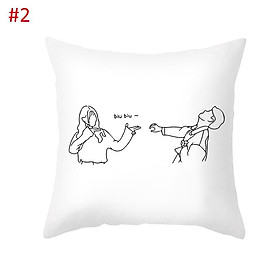 Mua Áo Gối Khổ Vuông 45x45cm In Họa Tiết Cách Điệu Trang Nhã Dùng Để Trang Trí Nội Thất