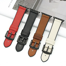 Dây da hybird cao cấp cho apple watch 40mm 44mm 38mm 42mm cho đồng hồ apple watch iwatch series 5 4 3 2 1