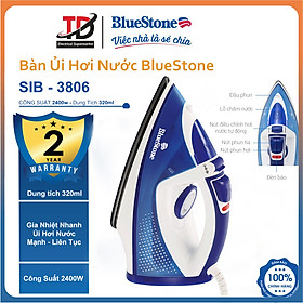Mua Bàn ủi hơi nước Bluestone SIB-3806   Công Suất 2400W    Hàng Chính Hãng