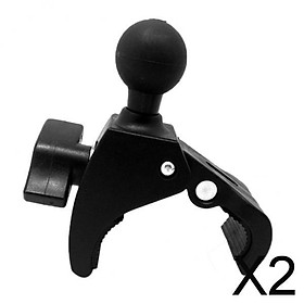2x16mm to 38mm Motorcycle Handlebar Mount Holder Clamp 1'' 25mm Ball