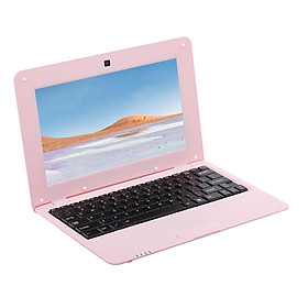 10.1inch Netbook Lightweight Portable Laptop ACTIONS S500 1.5GHz ARM Cortex-A9/Android 5.1/1G+8G/1024*600 Pink US Plug