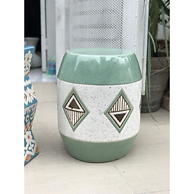 Mua ĐÔN XUẤT KHẨU GỐM SỨ TRANG TRÍ DECOR KÊ CHẬU GHẾ NGỒI TRONG HAY NGOÀI TRỜI 1