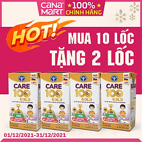 Hình ảnh Thùng sữa nước pha sẵn Nutricare Care 100 GOLD cho trẻ thấp còi, biếng ăn từ 1 tuổi (110ml)