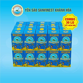 Combo 30 lọ Nước Yến sào Sanvinest Khánh Hòa dành cho trẻ em đóng lọ 62ml