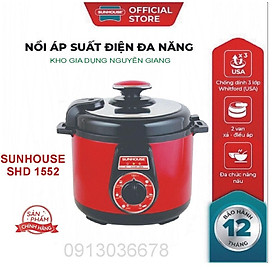 Mua NỒI ÁP SUẤT ĐIỆN ĐA NĂNG SUNHOUSE SHD1552 - Bảo hành 12 tháng -Hàng Chính Hãng