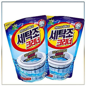 Gói Bột Tẩy Lồng Máy Giặt Hàn Quốc 450Gr - gói tẩy khử khuẩn làm trắng lồng giặt