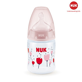 BÌNH SỮA CẢM BIẾN NHIỆT NUK PP 150ML 300ML NÚM TI SILICONE