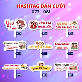 Mua Bảng hashtag cầm tay chụp ảnh đám cưới  sinh nhật  sự kiện  tất niên (MS 073 - 090)