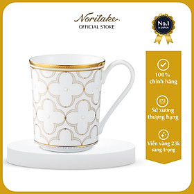 Cốc uống nước/ Cốc uống cà phê Noritake dòng Trefolio Gold sứ xương cao cấp (4945L - 93656C)
