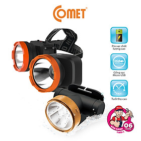 Mua Đèn Pin Sạc Led Đội Đầu Comet đa năng bảo hành 6 tháng