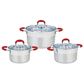 Mua Bộ Nồi Elmich 2353335  5 đáy Inox  3 chiếc cỡ 16 20 24cm-SM3335