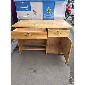 Mua Bàn làm việc gỗ thông 1m màu tự nhiên
