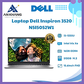 Mua Laptop Dell Inspiron 3520 N5I5052W1 (i5 1235U/ 16GB/ 512GB SSD/15.6 inch FHD/Win 11/ Office/ Silver/1Y) - Hàng Chính Hãng - Bảo Hành 12 Tháng