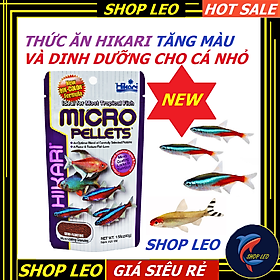 Thức ăn Hikari Tropical Micro Pellets dành cho cá thủy sinh nhỏ- cám hikari tăng màu cho cá nhỏ-cá nhiệt đới - shopleo