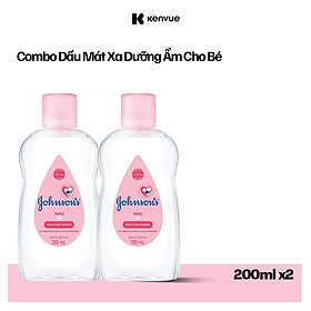 Combo 2 Chai Dầu Mát Xa Johnson's Baby Oil 200ml