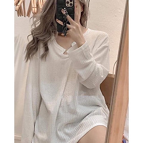 Áo len dài tay nữ FHULA thu đông, áo sweater phong cách hàn quốc  3 màu