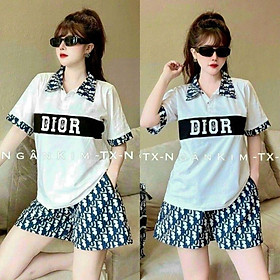 Bộ đùi nữ bigsize mặc đi chơi thể thao, bộ đồ mặc ở nhà cô bẻ in họa tiết 3D
