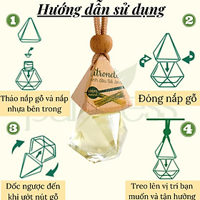 Hình ảnh Tinh dầu treo xe ô tô Purevess - giúp khử mùi xe hơi, làm thơm phòng, thư giãn, đuổi muỗi (8 mùi chọn lựa)