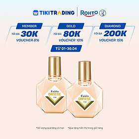 Combo 2 Nước nhỏ mắt cấp ẩm & bổ sung nước mắt nhân tạo V.Rohto DryEye 13ml