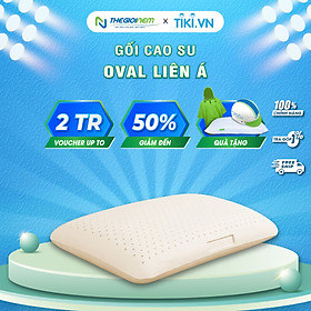 Gối Cao Su Liên Á Oval LAGOV4565 (45 x 65 cm) - Trắng