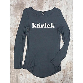 Áo Thun Nữ 21F Rayon Kärlek Curver Hem Tee - SIZE S/M/L