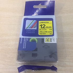 Mua Ruy Băng Máy In Nhãn P-Touch TZ2-631-12mm chữ đen trên nền vàng - Hàng nhập khẩu