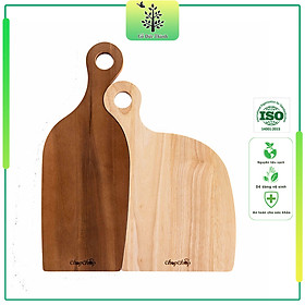 Mua Thớt Gỗ Decor Đa Dụng  Bộ Đôi Thớt Gỗ Tràm - Cao Su Uyên Ương ChopChop 01991 - Đạt chứng nhận vệ sinh an toàn thực phẩm