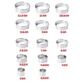 Mua Khuôn RING Mousse Cookies Cutter KHUÔN Nhấn Bánh Quy Hình Tròn Theo Bộ