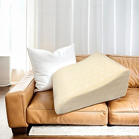 Gối kê chân chống giãn tĩnh mạch YOROKOBI cao 25cm dành cho người đau nhức chân, tiểu đường, tê bì, vọp bẻ, kiến bò, mẹ bầu phù chân tích nước - hàng thương hiệu - MÀU VÀNG KIM TƠ LỤA