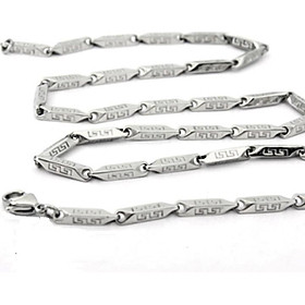 DÂY CHUYỀN INOX NAM NỮ HỎA TIỂN CHẠM CHỮ S