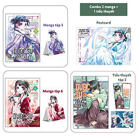 Sách – Combo Dược sư tự sự (2 manga tập 5 và 6 + 1 light novel tập 2) Tặng Standee Ivory + Bookmark + Postcard Có Chân Đế + Postcard PVC)