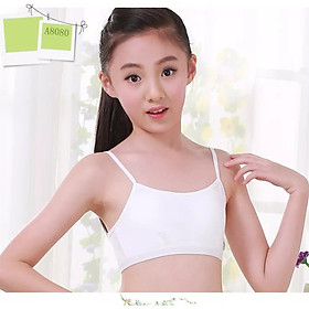 Combo 5 Áo lá dạng lửng học sinh cotton 4 chiều siêu co giãn -Không đệm mút( từ 35kg -70kg)