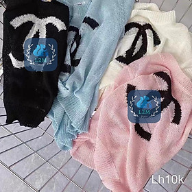 Áo len Montoghi dệt kim COPTOP LOGO X TO phong cách Hàn Quốc siêu xinh