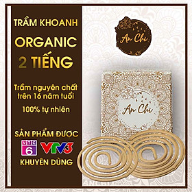 Nhang trầm hương khoanh ORGANIC 2 TIẾNG An Chi, nhang vòng làm từ nguyên liệu Trầm tự nhiên nguyên chất cho mùi thơm dễ chịu, thu hút tài lộc may mắn