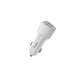 Tẩu Sạc Ô Tô Vật Liệu PC Chống Cháy, Bền Hoco Z23 -Tặng Cáp Lightning- Hàng Chính Hãng