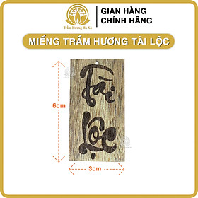Mua Miếng trầm bỏ ví tài lộc móc khóa trầm hương cầu tiền tài sự nghiệp công danh Trầm hương Hà Xá