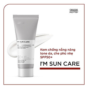 Kem chống nắng nâng tone da, che phủ nhẹ I’m Sun Care SPF 50+/PA++++ Bảo vệ da, kháng viêm, kiềm dầu 50ml