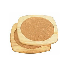Mua Bộ 2 cái lót ly bầu bần  lót ly có lớp hút nước