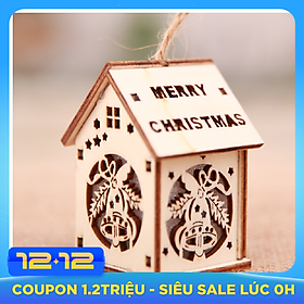 Đèn Treo Hình Ngôi Nhà Gỗ Đáng Yêu Trang Trí Cây Thông Noel