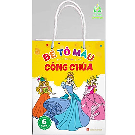 Sách- Túi Bé Tô Màu Công Chúa ( 6 Cuốn ) (ML)
