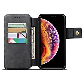 Premium Leather Wallet Multi-Functional Detachable Removable Back Cover with Card Holder for iPhone XS MAX