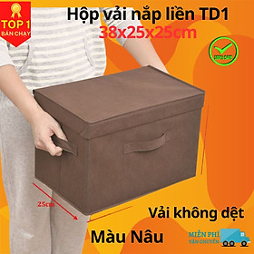 Hình ảnh Hộp Đựng Đồ Đa Năng TD1 – Túi Vải Đựng Quần Áo Chăn Màn Phong Cách Thụy Điển Sang Trọng, Lịch Sự – Hàng Chính Hãng