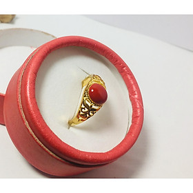 Set nhẫn nam phong thủy, đính đá cẩm thạch, điêu khắc tinh xảo, mang lại may mắn, tài lộc, thiết kế free size, phù hợp nam từ 55 - 80kg