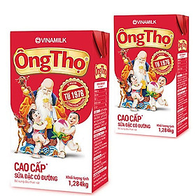 COMPO 2 HỘP SỮA ĐẶC CÓ ĐƯỜNG ÔNG THỌ ĐỎ - HỘP GIẤY 1284G